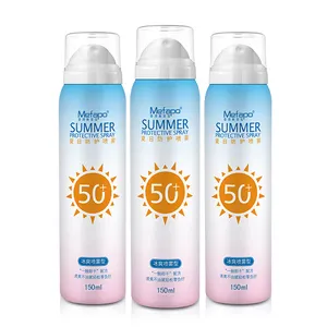 mefapo moisturizing spray Suppliers-Semprotan UV Pencerah Wajah, Semprotan Pelindung Terik Matahari 150Ml SPF50 PA +++ Sesuai Pesanan