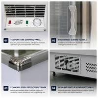 Congélateur d'îlot pour supermarché, réfrigérateur commercial pour aliments surgelés, vitrine de présentation pour glaces, armoire réfrigérée