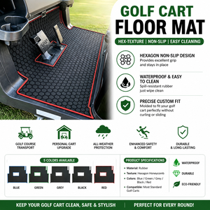 Tapis de sol pour chariot de golf personnalisé en caoutchouc, couverture intégrale, imperméable, antidérapant, pour Club EZGO Yamaha - Product Image 6
