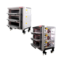 3-laags dekoven, meerdere lagen, lage onderhoudskosten, 25,5 kW 	 Deckoven 380v, geschikt voor de voedingsmiddelenindustrie.