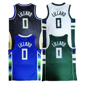 2024 Atacado New Mesh Nbaing Lillard 0 James 23 Durant Bryant Costurado Bordado Colete Personalizado Basquete Jersey Para Homens