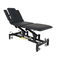 Table de physiothérapie à 5 sections pour la science du sport et la réadaptation, table de massage électrique à levage, table de décompression spinale, canapé d'ostéopathie