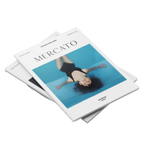 Impression de catalogue de produits personnalisés avec papier d'art mat A4 A5, production offset et couverture en feuille d'or pour la promotion d'entreprise