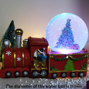 Ustom-caja de música de resina, bola de cristal, luz de cristal - Product Image 3