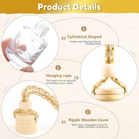 Flacon vide en verre pour diffuseur de parfum de voiture, 5 ml, 8 ml, 10 ml