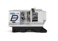 Mesin Bubut CNC Dual Spindle Y-axis Power Turret TA-8-DIY Medium Duty Turning Center untuk Pemesinan Bagian Poros