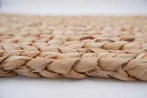 Alfombra Rectangular de Jacinto de Agua Natural, Cojín Tejido a Mano, Sostenible, para Interiores y Exteriores - Product Image 2