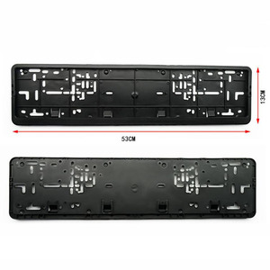 حامل لوحة أرقام بلاستيكي بالجملة من مادة ABS، إطار لوحة أرقام بحجم أوروبي قياسي، يدعم تخصيص الشعار - Product Image 4