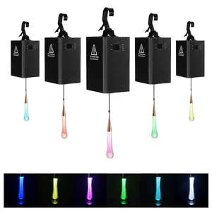 XL Winch Rgb Colorido Dmx Led Lift Crystal Lamp System Luz cinética para escenario Disco Bar