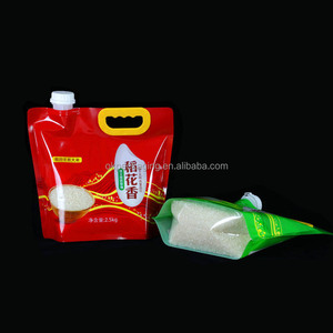 מודפס מותאם אישית 1 ק "ג 2 ק" ג 5 ק "ג 10 ק" ג 25 ק "ג אריזת אורז אריזת אורז ידית אבטחה מצופה - Product Image 2