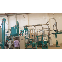 Ligne complète automatique d'usine de broyage de maïs de Hongdefa 10ton/24h pour l'afrique