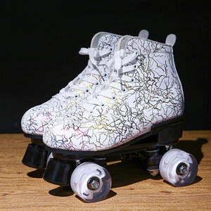 <span class=keywords><strong>Pattini</strong></span> <span class=keywords><strong>a</strong></span> <span class=keywords><strong>Rotelle</strong></span> per Adulti con Ruote PU <span class=keywords><strong>a</strong></span> Doppia <span class=keywords><strong>Fila</strong></span>, Illuminanti, Quattro Ruote, Spedizione Gratuita - Product Image 4