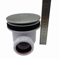 GUIDA 726168 Bandeja de ducha Drenaje 115mm PP Cuerpo Bañera Drenaje Fregadero de plástico Residuos para Baño
