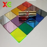 Panneau acrylique miroir doré léger, flexible, facile à découper, résistant aux UV, 2-30 mm, pour présentoirs d'exposition, décoration intérieure