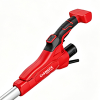 Ponceuse électrique pour plaques de plâtre 550W avec moteur sans balais, lumière LED à 360 degrés et 6 réglages de vitesse pour le polissage des plafonds et des murs