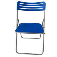 Chaise pliante en métal en plastique léger chaises pliables portables d'extérieur chaises de jardin rembourrées suspendues pour les événements C0062
