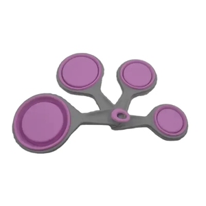 <span class=keywords><strong>4</strong></span> cái có thể gập lại Silicone đo ly và thìa nhựa xử lý có thể thu vào đo <span class=keywords><strong>cup</strong></span> <span class=keywords><strong>4</strong></span> cái Bộ - Product Image 4