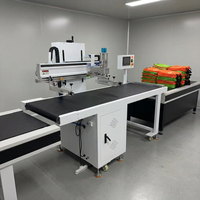 Machine d'impression d'écran en soie automatique à grande vitesse imprimante d'écran plat sous vide pour le T-shirt de sac tissé par pp de papier de tissu