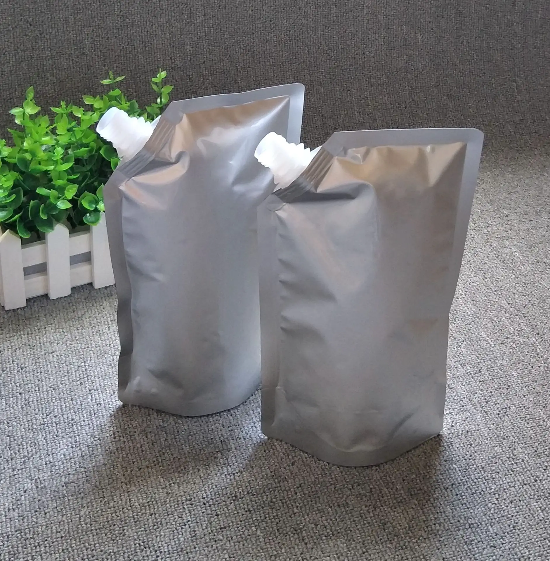 Aluminum foil suction mouth drink bag Self-supporting aluminum foil bag liquid food bag