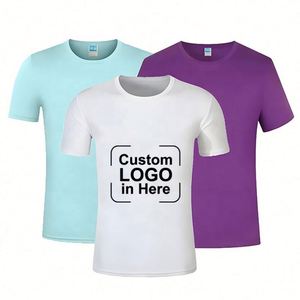 LCC821 Wholesale OEM Custom Print Plain Blank 100% Polyester <b>T</b>-shirts Sport Gym Run Quick Dri Dry-fit Custom Custom Men <b>T</b> Shirts - Product Image 1