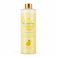 HEXFLU Gel Douche Quotidien Doux au Citron et Beurre de Karité, Double Action, Contrôle du Sébum, Hydratant, Mousse Lactée Riche, pH Équilibré