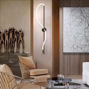 スカンジナビアモダンライト高级ベッドルームベッドサイドラインシャンデリアサンプルルームリビングルームショールーム壁照明器具 - Product Image 4