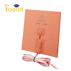 Almohadilla térmica de silicona LiYingChuangxin de 150x150mm, 24V, 150W para impresora 3D con adhesivo en la parte posterior - Product Image 3
