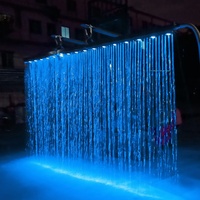 Fuente Decorativa de Acero Inoxidable Water Faery, Cortina de Agua para Interiores y Exteriores, Ideal para Parques, Hoteles y Jardines Emblemáticos