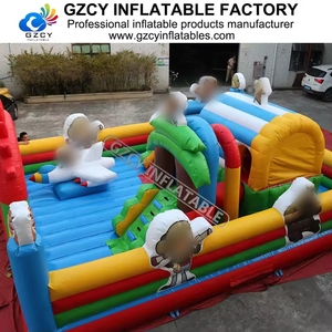 Château <span class=keywords><strong>gonflable</strong></span> Fun City à prix d'usine, certifié CE, en PVC, pour parc sportif, <span class=keywords><strong>jardin</strong></span>, usage résidentiel, aire de jeux extérieure - Product Image 5