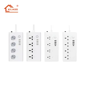 KLASS Hot sale EU power strip 16 AC outlet electrical extension board with 4 outlets socket