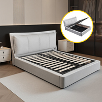 Hochwertiger Anpassbarer Moderner Doppel-Kingsize-Metallbettrahmen mit Stauraum Langlebig und Stabil für Schlafzimmer und Hotelgebrauch