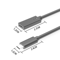 Typ-C Stecker auf Buchse Verlängerungskabel USB 3.0 Adapter 1,2m Metall Verzinntes Kupfer für Kamera & Computer