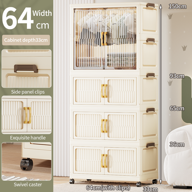 65 width-1 wardrobe-3 folding cabinet