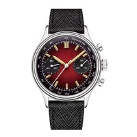 Montre homme OEM personnalisée Seagull ST1901, mouvement manuel, luxe, classique, bracelet en cuir véritable, 38 mm, montres mécaniques vintage