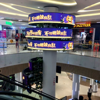 Pantalla LED Flexible para Interiores, Económica, Ligera, Pantalla LED Suave para Anuncios en Interiores de Cadenas de Tiendas