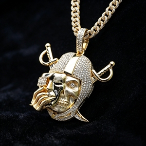 Pendentif hip-hop personnalisé, styles variés, diamant moissanite VVS, plaqué or, argent sterling 925, passe le test du diamant. - Product Image 1