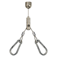 Meilleure pince de câble chromée de Chine personnalisée Oem pour kit de suspension de cadre photo pour fils, câbles et assemblages