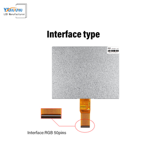 Panel <span class=keywords><strong>LCD</strong></span> TFT de 8 pulgadas Módulos <span class=keywords><strong>LCD</strong></span> 250 Nits 50 pines Conector RGB Placa de control a juego y panel táctil - Product Image 6