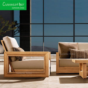 Conjunto de muebles modernos de exterior, muebles de exterior de teca de alta calidad para todo tipo de clima, piscina, Patio, jardín, sofá de madera de teca - Product Image 2