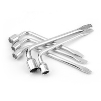 Clé à roue de secours VETOOL, clé hexagonale en L avec embout fendu, outil de réparation pour clé de roue de secours de voiture, pour cric