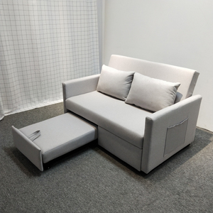 Sofá <span class=keywords><strong>cama</strong></span> plegable de tela para sala de espera, sofá <span class=keywords><strong>cama</strong></span> de <span class=keywords><strong>dos</strong></span> asientos, diseño moderno - Product Image 3