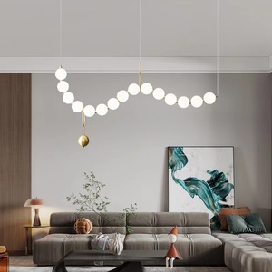 <span class=keywords><strong>Lampadario</strong></span> pendente <span class=keywords><strong>con</strong></span> sfere di vetro lampada di Design nordico <span class=keywords><strong>con</strong></span> <span class=keywords><strong>lampadario</strong></span> a sfera di perle - Product Image 1