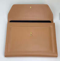 Ensemble de bureau de luxe en cuir marron premium + MDF, base de bureau exécutive, ensemble d'accessoires de bureau organisateurs 10 pièces