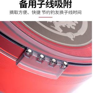 Plateau d'alimentation magnétique à couverture complète, gris translucide, en plastique durable, porte-appâts de pêche pour la compétition - Product Image 3