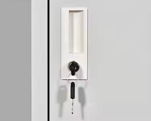 A.O.D Modern 3 Kapılı Metal Gardırop Yer Tasarruflu Portatif Demontable Yapılı Giysi Dolabı Dosya Dolapları Anahtarlı Kilit - Product Image 4