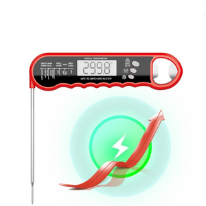 Accesorios de cocina retroiluminada pantalla grande LCD termómetro lectura instantánea barbacoa carne cocinar café plegable con abrebotellas - Product Image 1