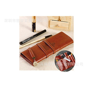 Lazy Person's Makeup <b>Bag</b>/Makeup <b>Tool</b> Storage <b>Roll</b>, Multifunctional PU Leather Pen Storage <b>Bag</b>, <b>Roll</b>-up Storage Pouch - Product Image 5