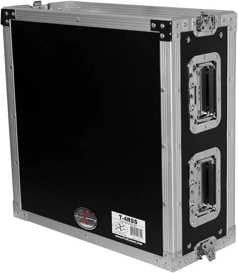 Customized Technics 4U Space AMP rack Road GIG Ready Flight Case