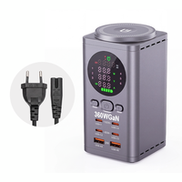 Chargeur rapide PD 360W, chargeur sans fil, horloge LED magnétique pour ordinateur portable, Nintendo Switch, écouteurs sans fil, certifié FCC RoHS