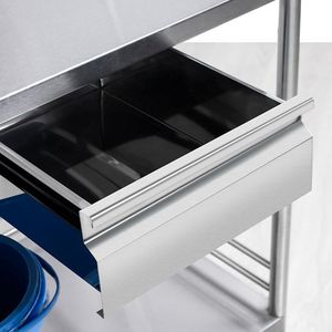 Promotion Stainless Steel Treatment Trolley 3 Tier With <b>Drawers</b> Multipurpose Portable Hospital Use - Product Image 1